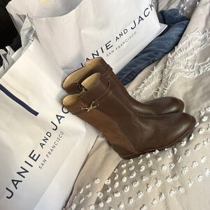 Janie and Jack Brown Leather Boots